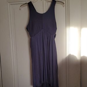 Elegant Charcoal Grey Sleeveless Dress